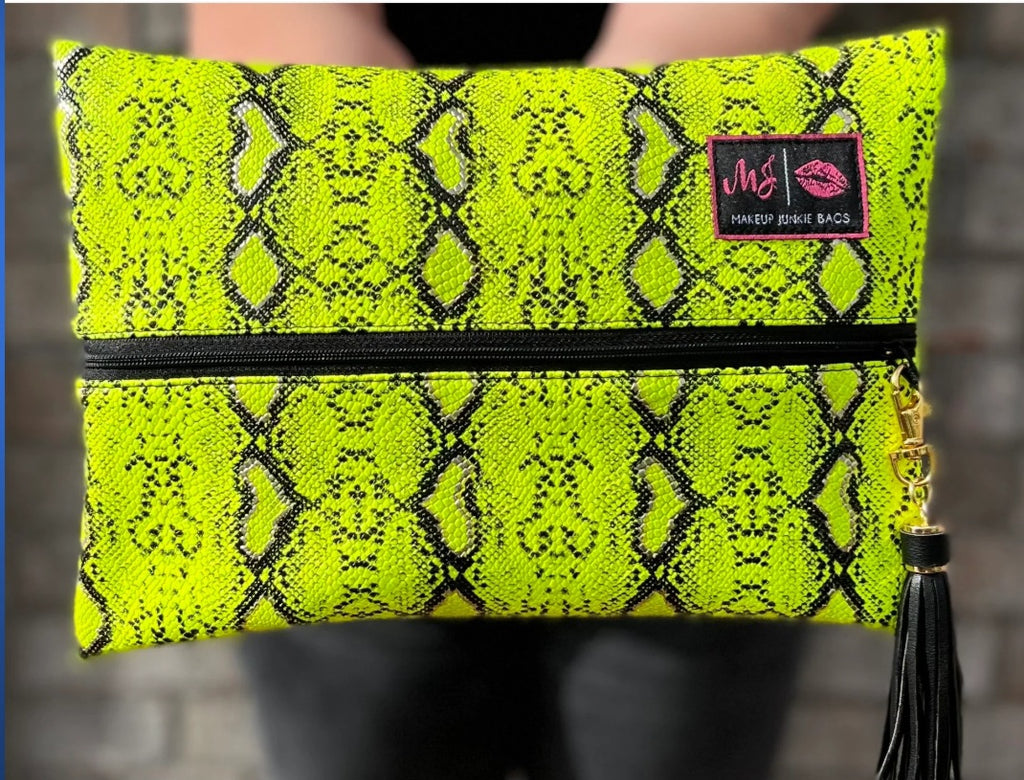 Neon Moccasin by Makeup Junkie Bags