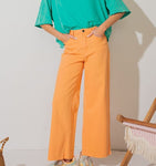 Tangerine High Waist Twill Pants