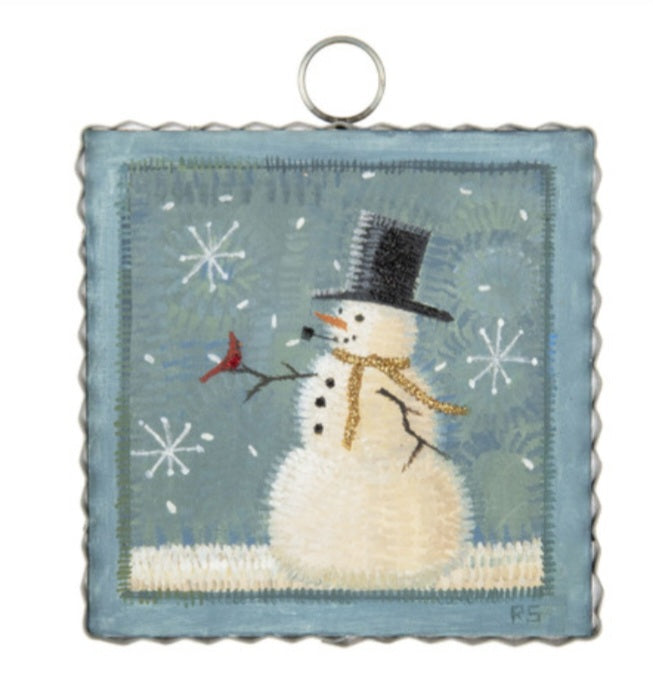 Hook Rug Snowman