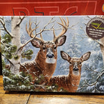 LED Canvas Deer Family