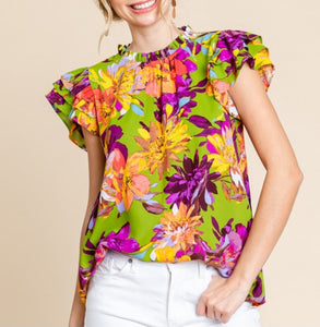 Floral Explosion Top