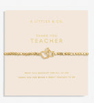 Thank you Teacher Bracelet-Gold