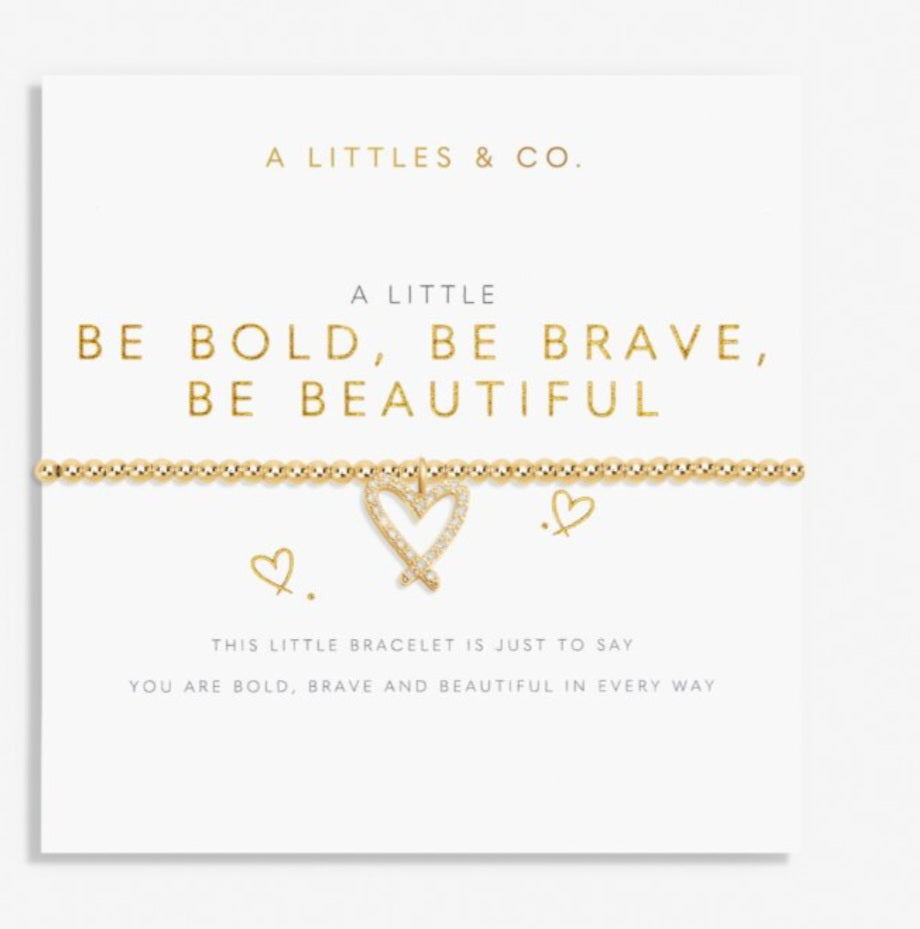 Be Bold, Be Brave, Be Beautiful Bracelet-Gold