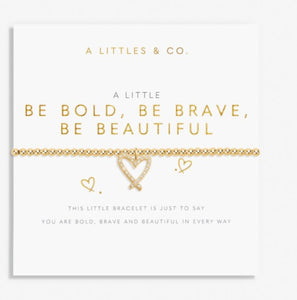 Be Bold, Be Brave, Be Beautiful Bracelet-Gold