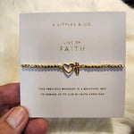 Live by Faith Bracelet-Gold