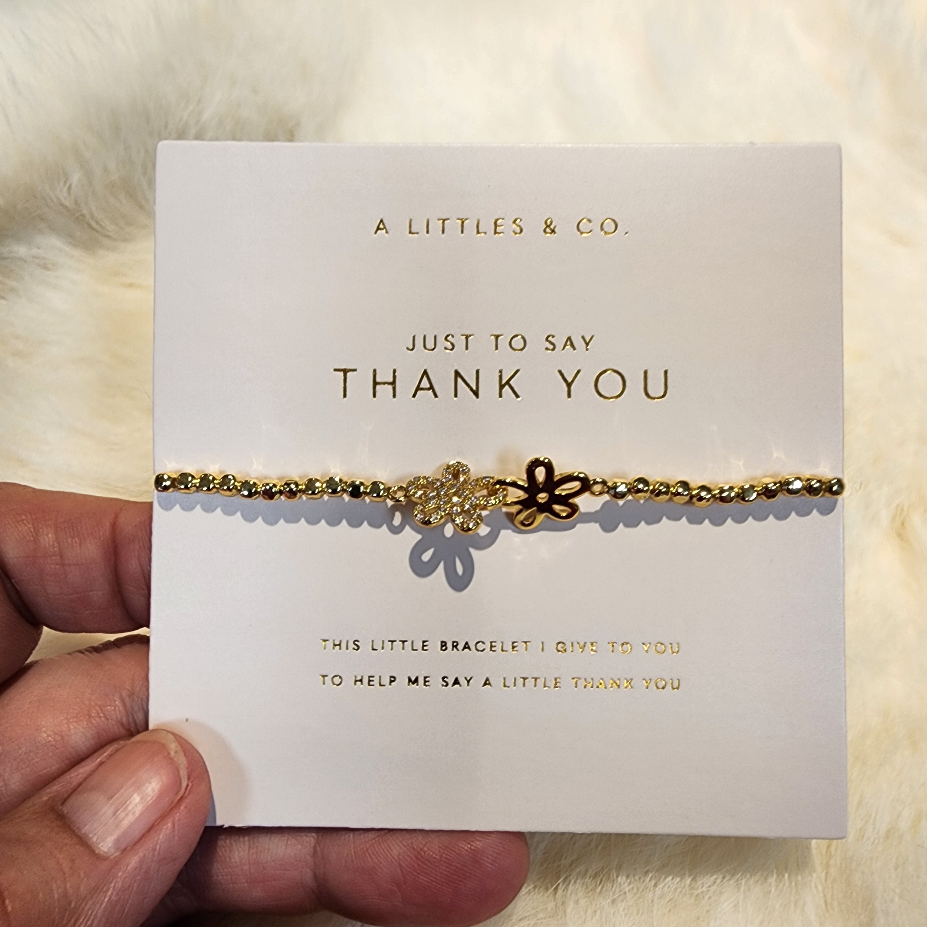 Thank You Bracelet Gold