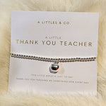 Thank you Teacher Bracelet-Silver