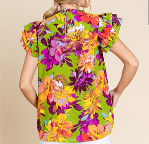 Floral Explosion Top