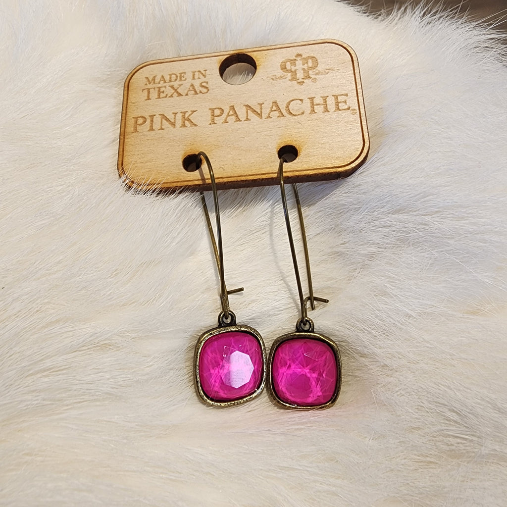 PPE140PK-Pink Earrings