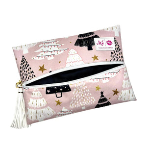 Pink Christmas by Makeup Junkie Bags