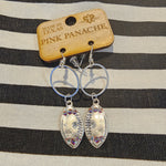 PP Football Earrings Silver