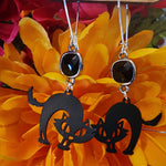 PP Spooky Black Cat Earrings