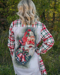 Silk Back Santa Flannel