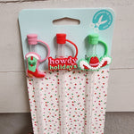 Swig Howdy Holidays Straw Toppers