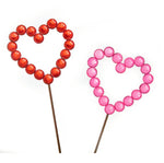 Faux Ball Heart (Each)