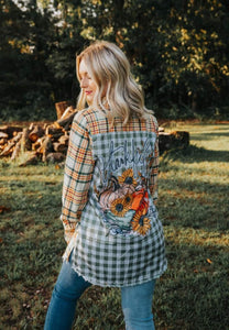 FALL Silk Back Flannel Top