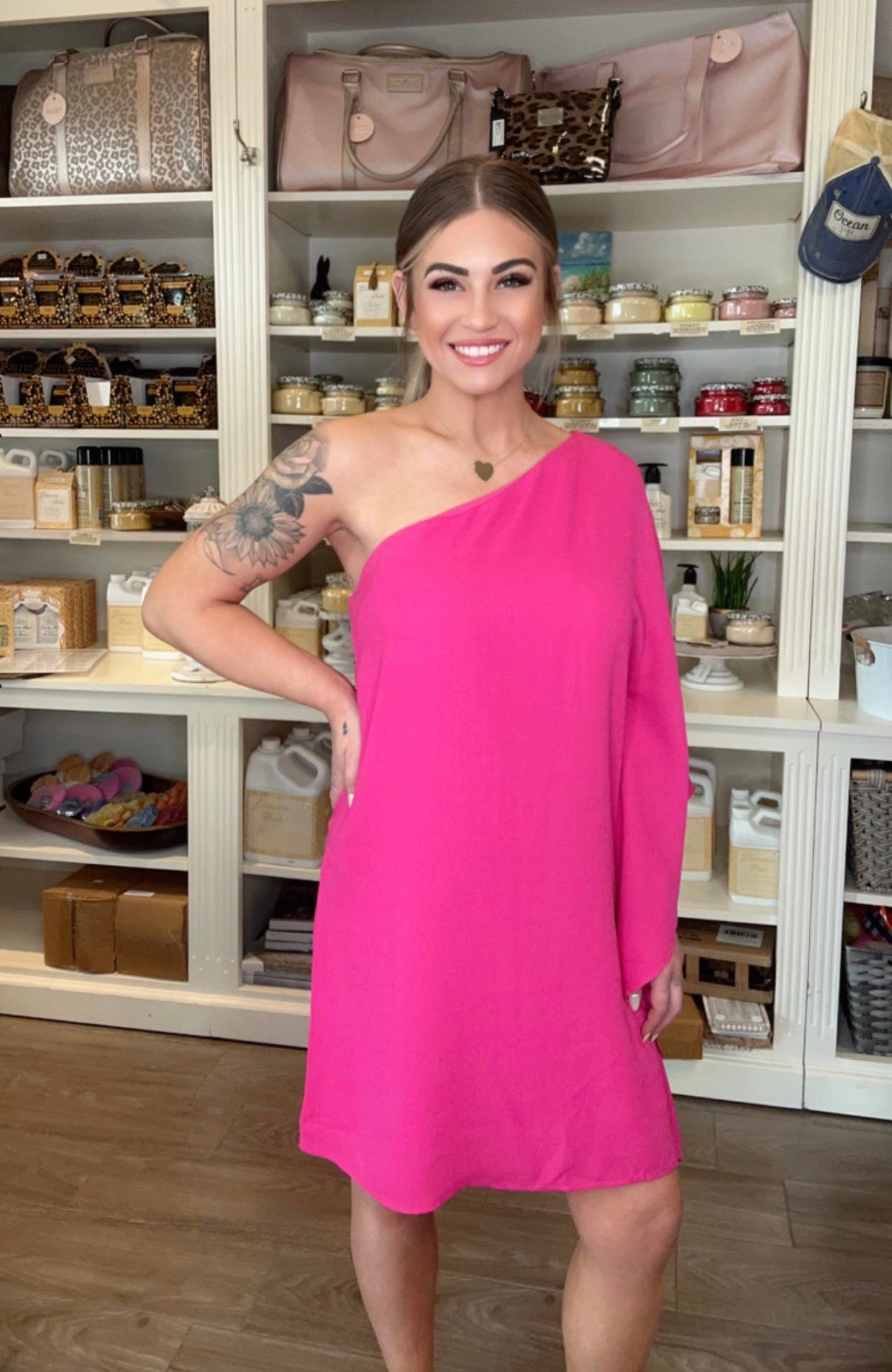 Classy Hot Pink Dress Rodeo Drive, TX Classy Hot Pink Dress Rodeo Drive, TX