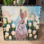 Bunny in Tulips