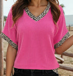 Leopard in the Pink Top