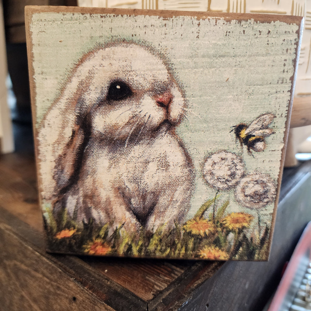 White Bunny Block