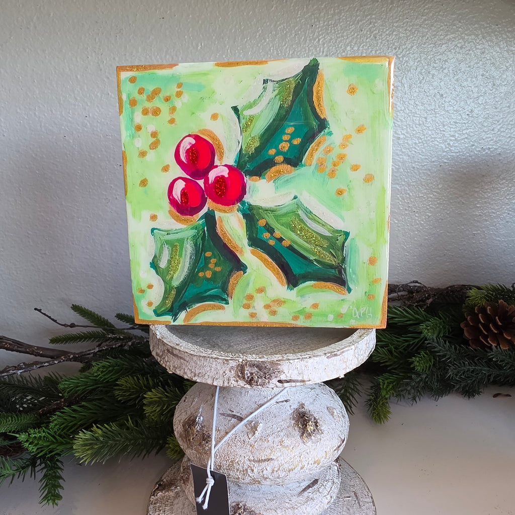 Resin Holly Bough