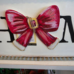 Santa Bow Magnet