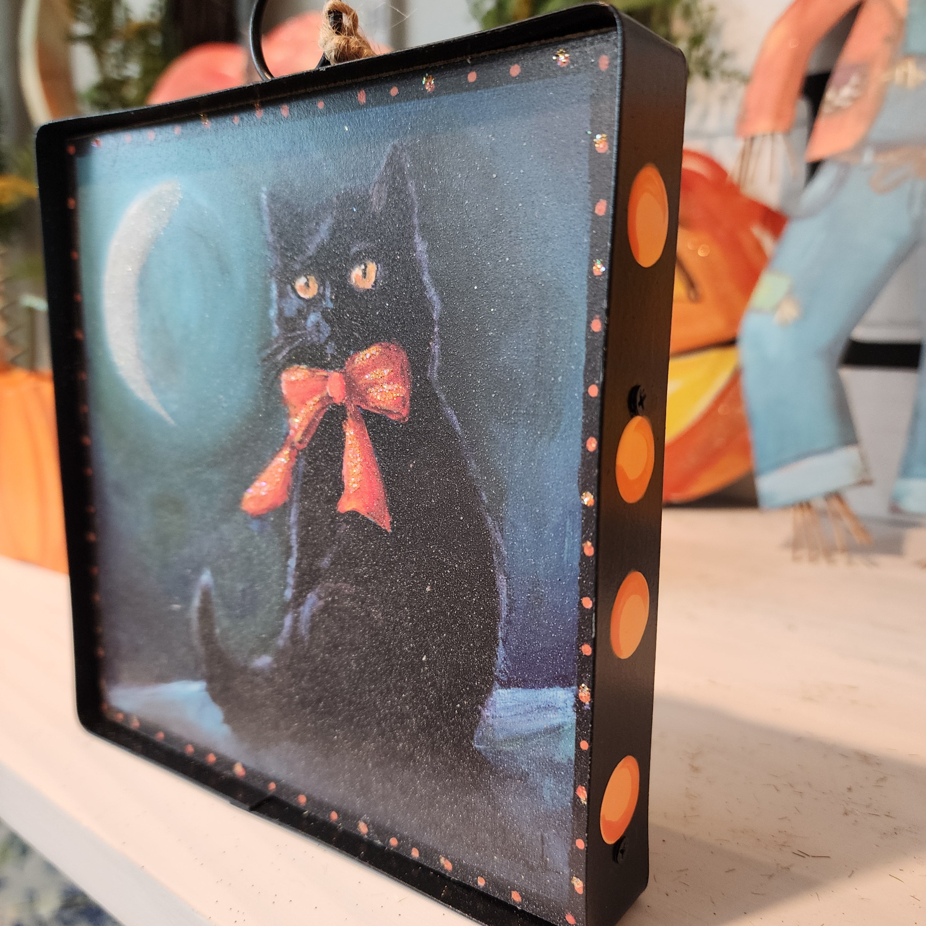 Black Cat with Bow