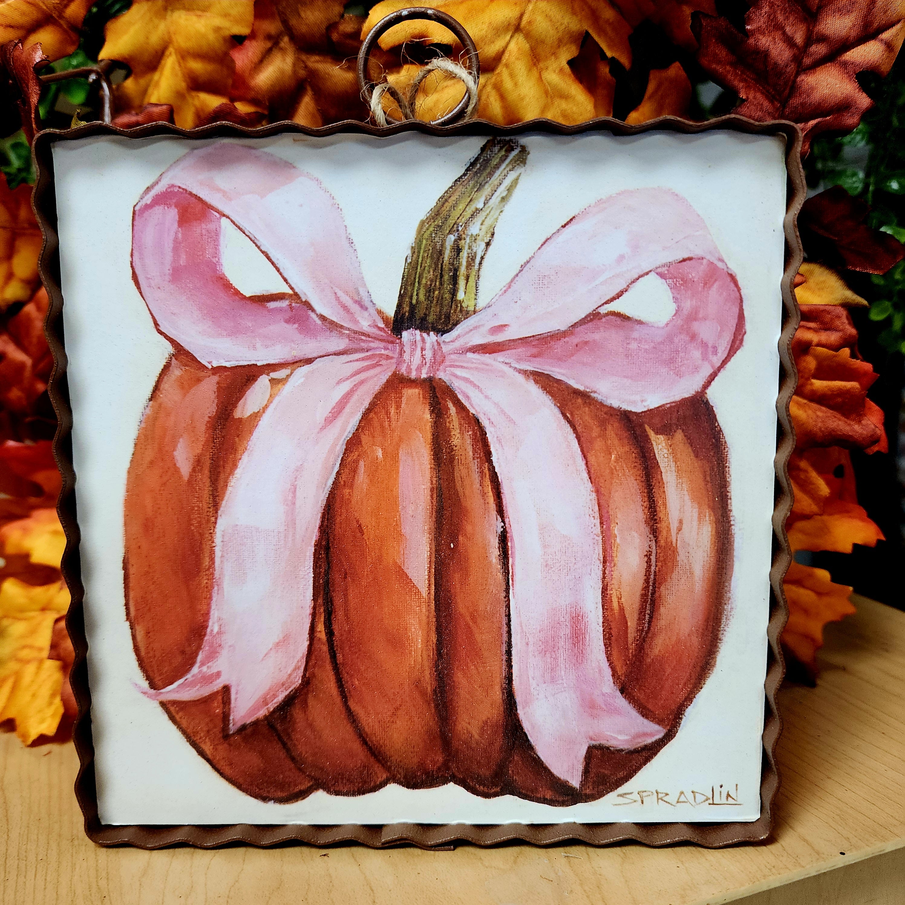 Pink Ribbon Pumpkin