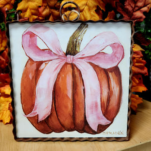 Pink Ribbon Pumpkin