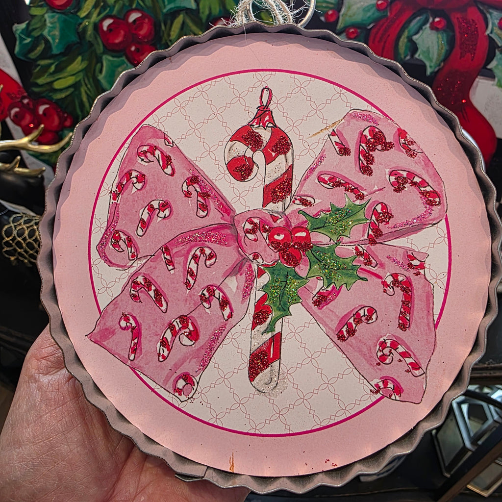 Vintage Candy Cane Bow