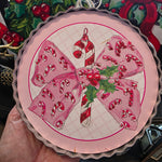Vintage Candy Cane Bow