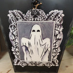 Square Baroque Ghost Charm