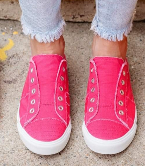 Corkys Babalu Hot Pink Canvas Sneaker – Rodeo Drive, TX