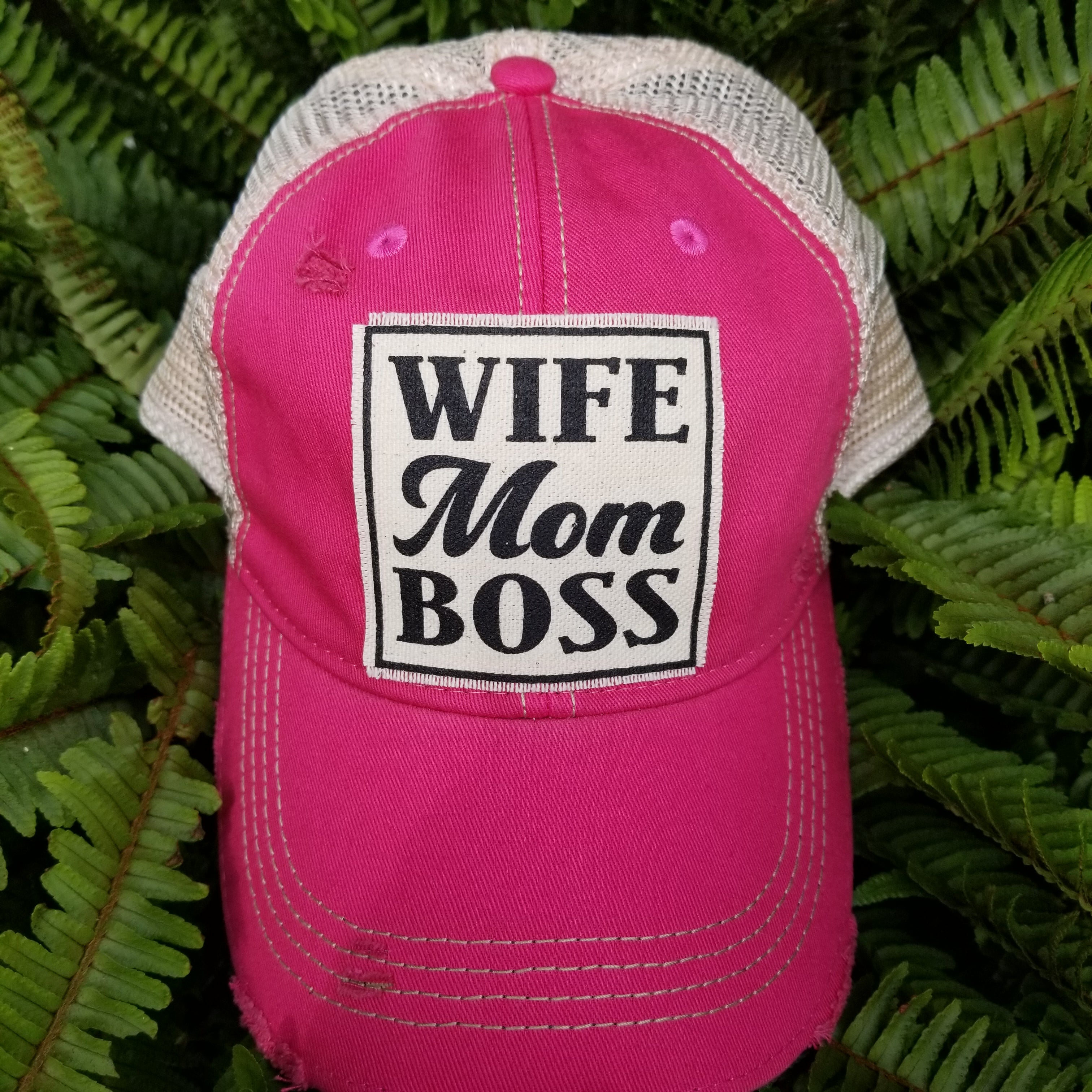 Wife Mom Boss Vintage Style Cap