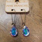 RD0064 Iridescent Crystal Teardrop Earrings