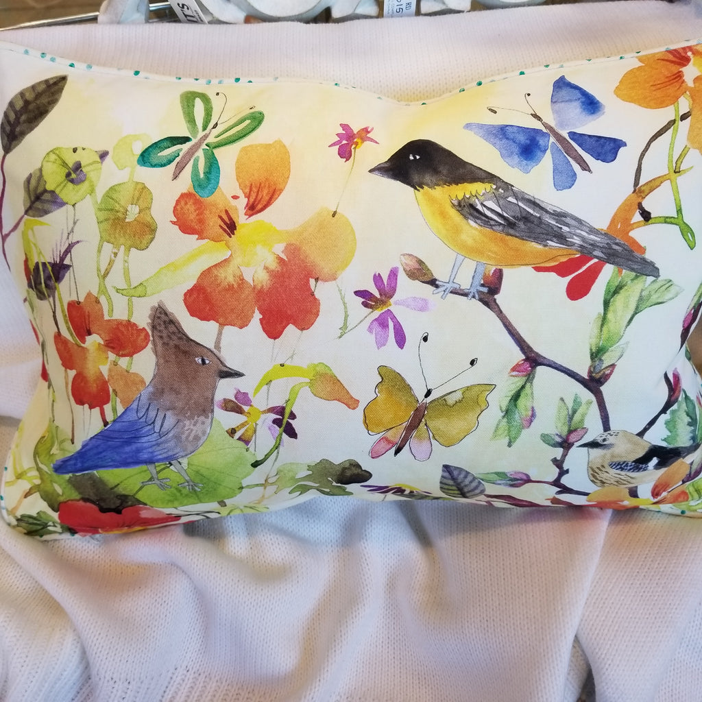 Birds and Butterflies Pillow