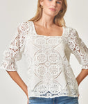 Eyelet Lace Top