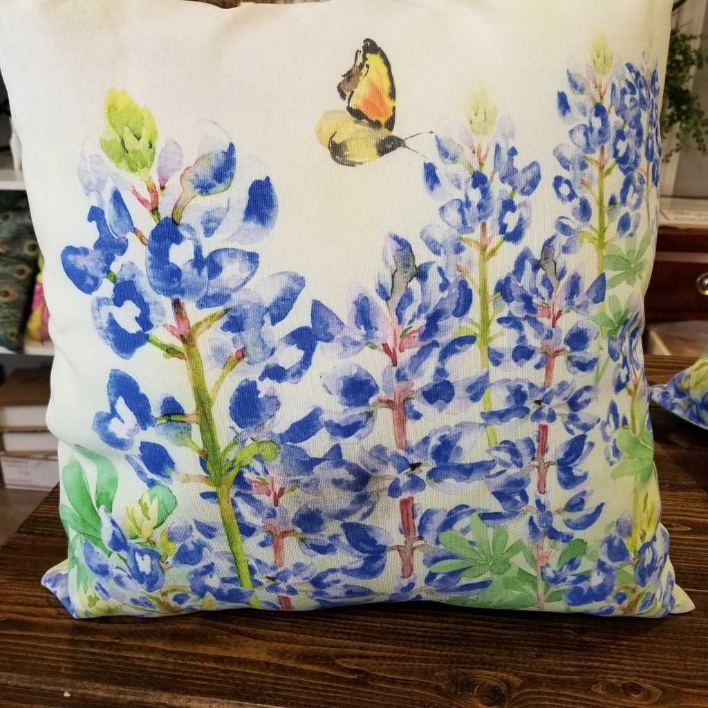 Bluebonnets in Bloom Pillow