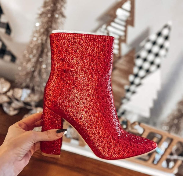 Red Rhinestone Boots – Rodeo Drive, TX1