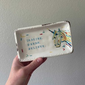 Imagine. Dream. Believe. Trinket Tray